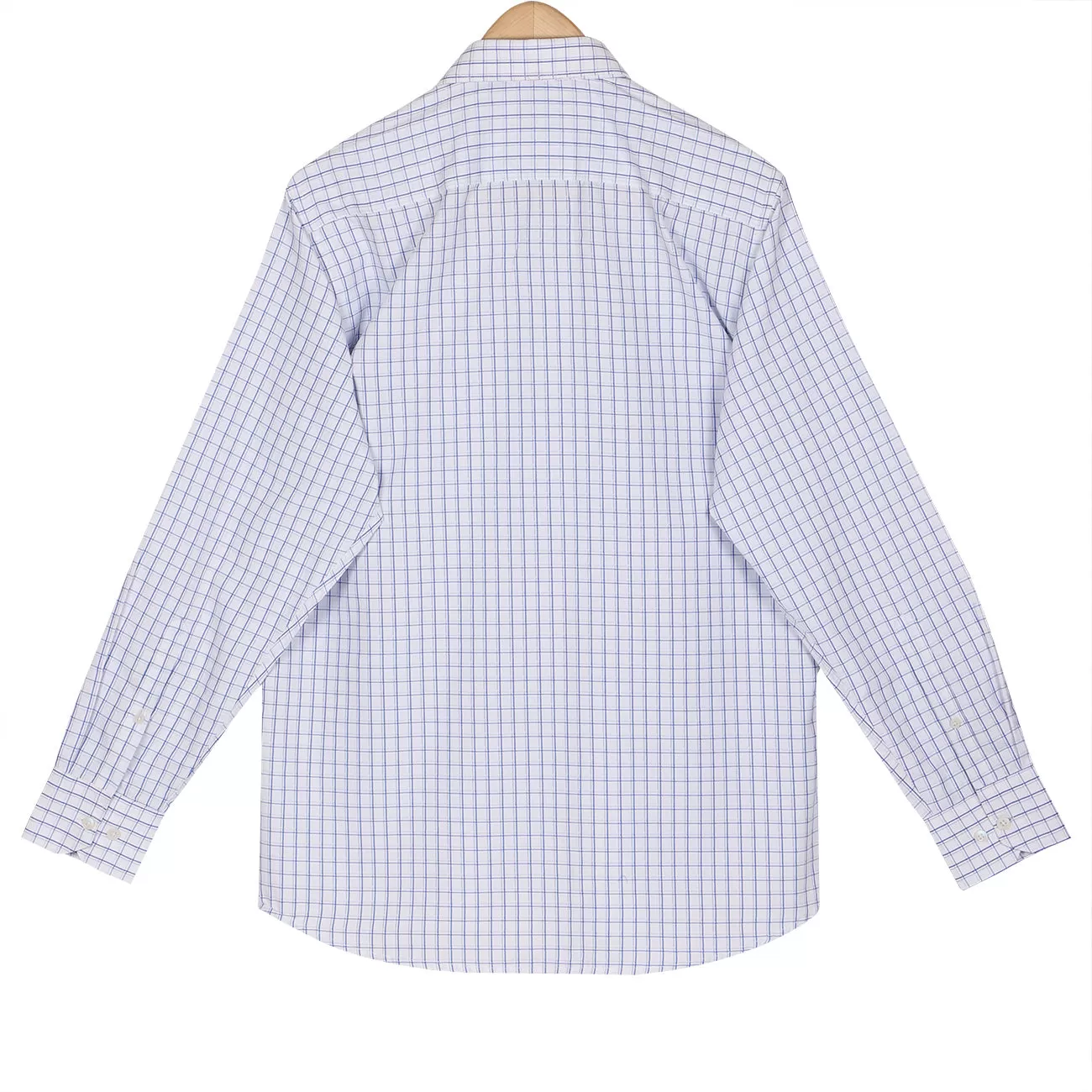 Barboni Blue Checks Button Down Non Iron Shirt