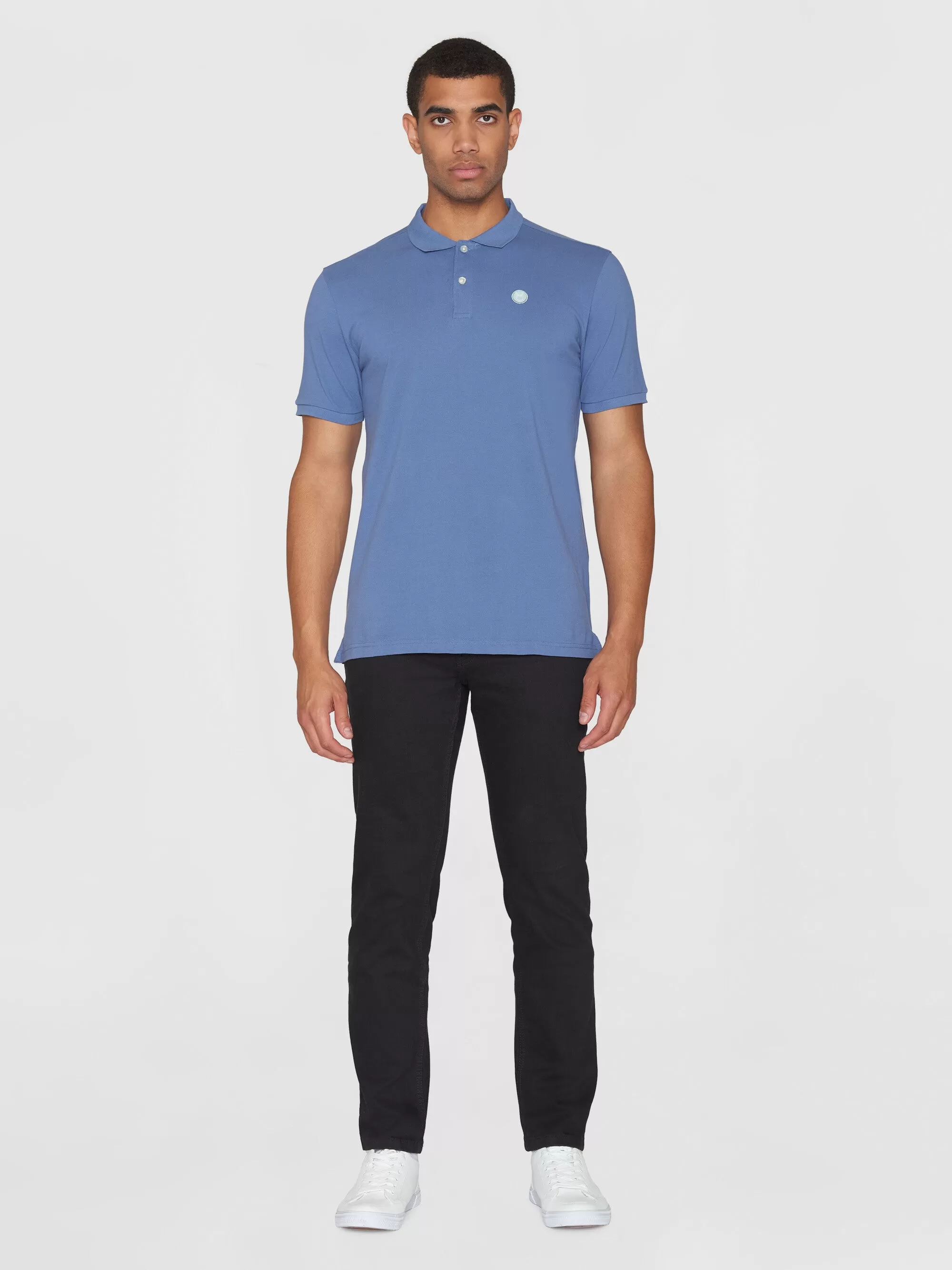 Basic badge polo - Moonlight Blue