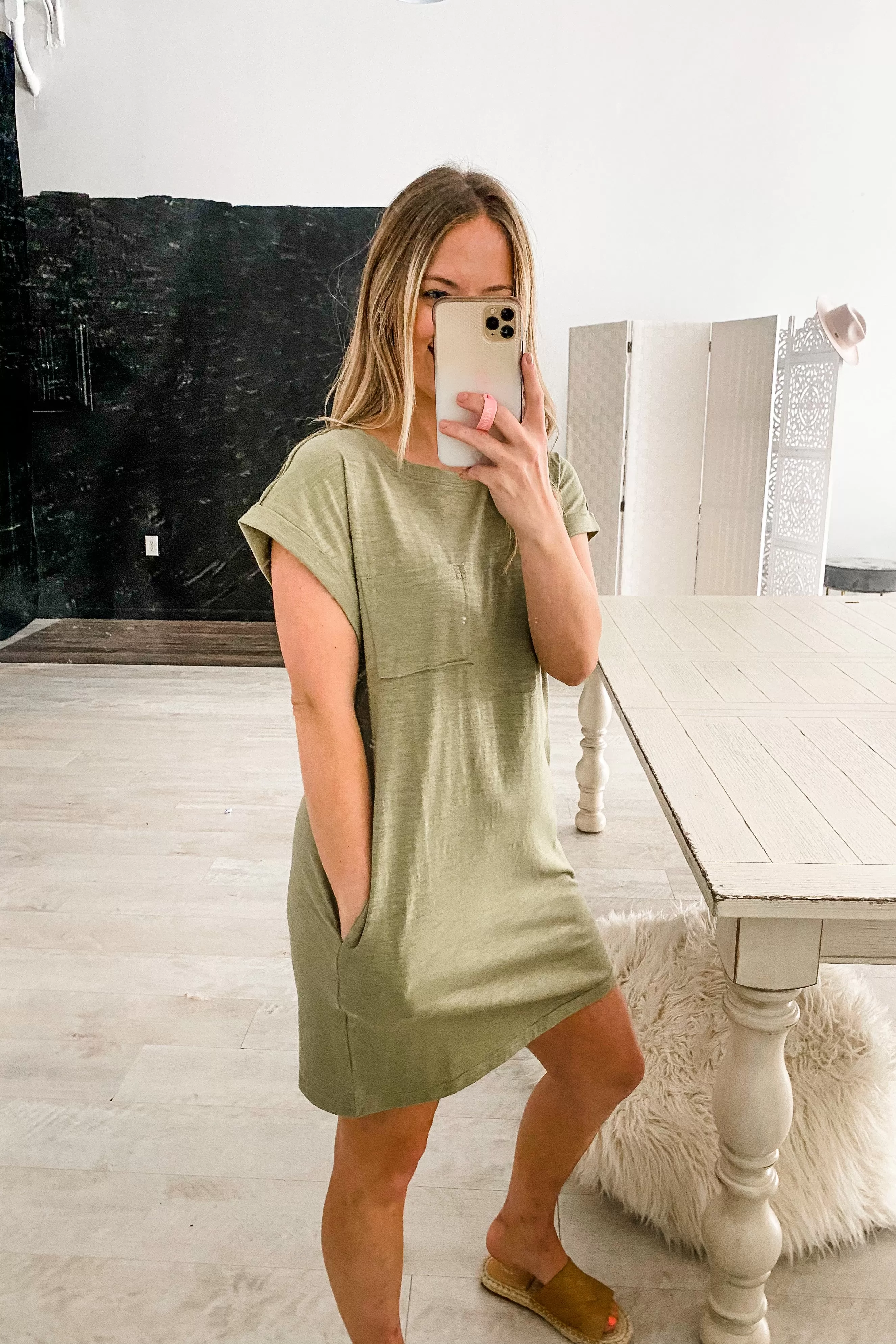 Baylor Basic Pocketed T-Shirt Dress | 5 COLORS | FINAL SALE