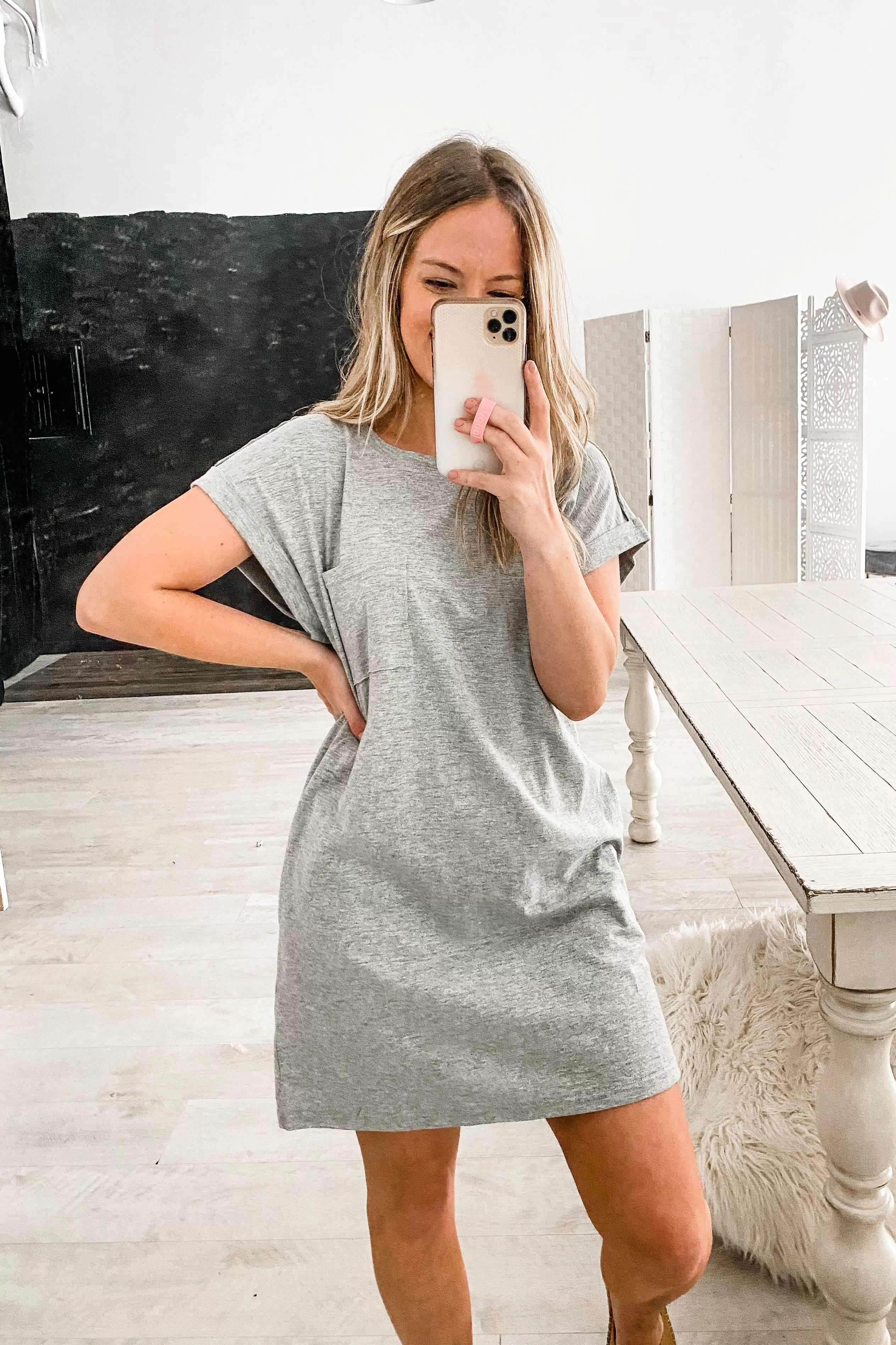 Baylor Basic Pocketed T-Shirt Dress | 5 COLORS | FINAL SALE