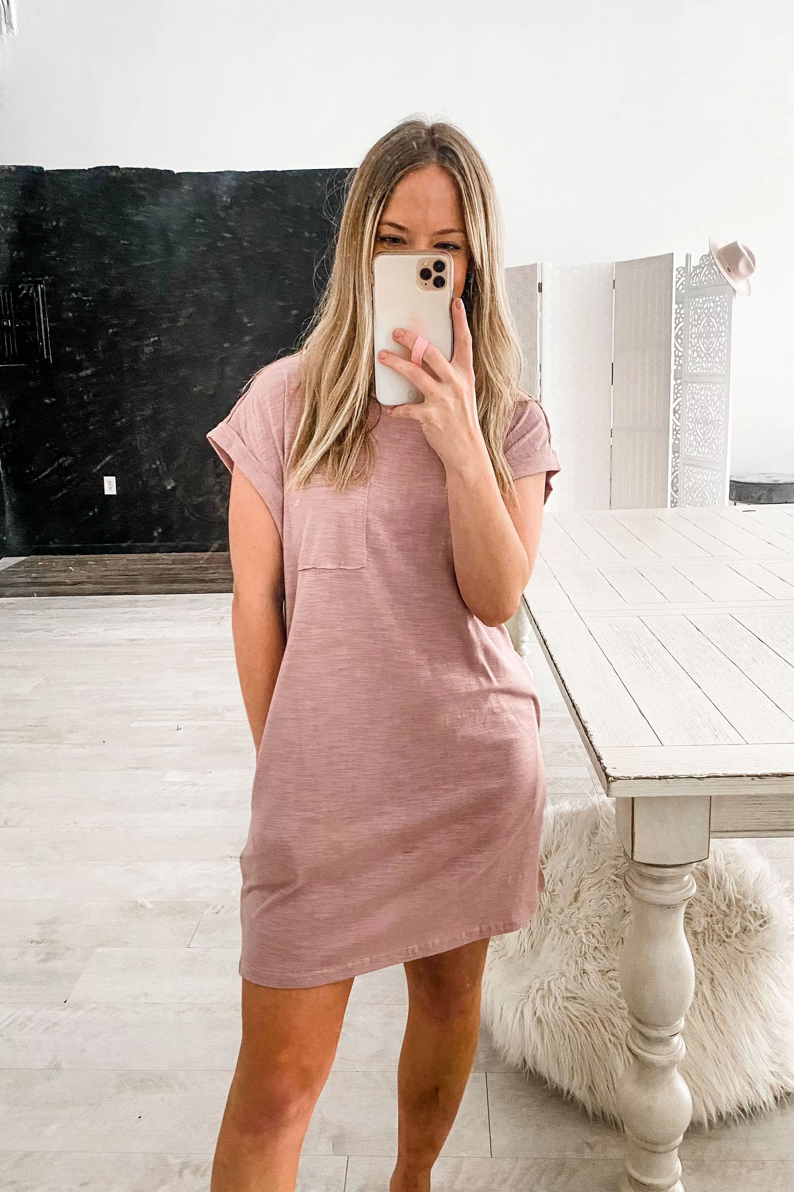 Baylor Basic Pocketed T-Shirt Dress | 5 COLORS | FINAL SALE