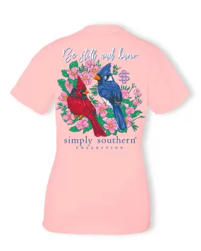 'Be Still And Know' Birds Short Sleeve Tee by Simply Southern