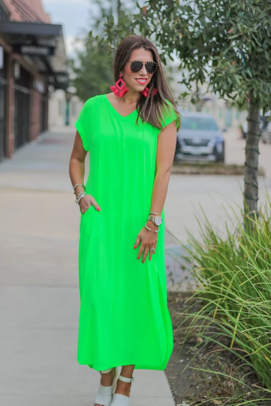 Beach Side Neon Maxi Dress