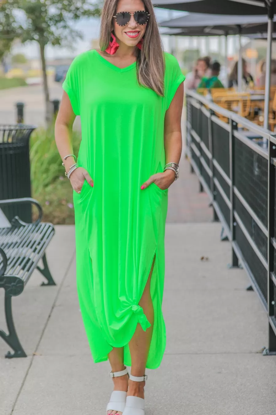 Beach Side Neon Maxi Dress