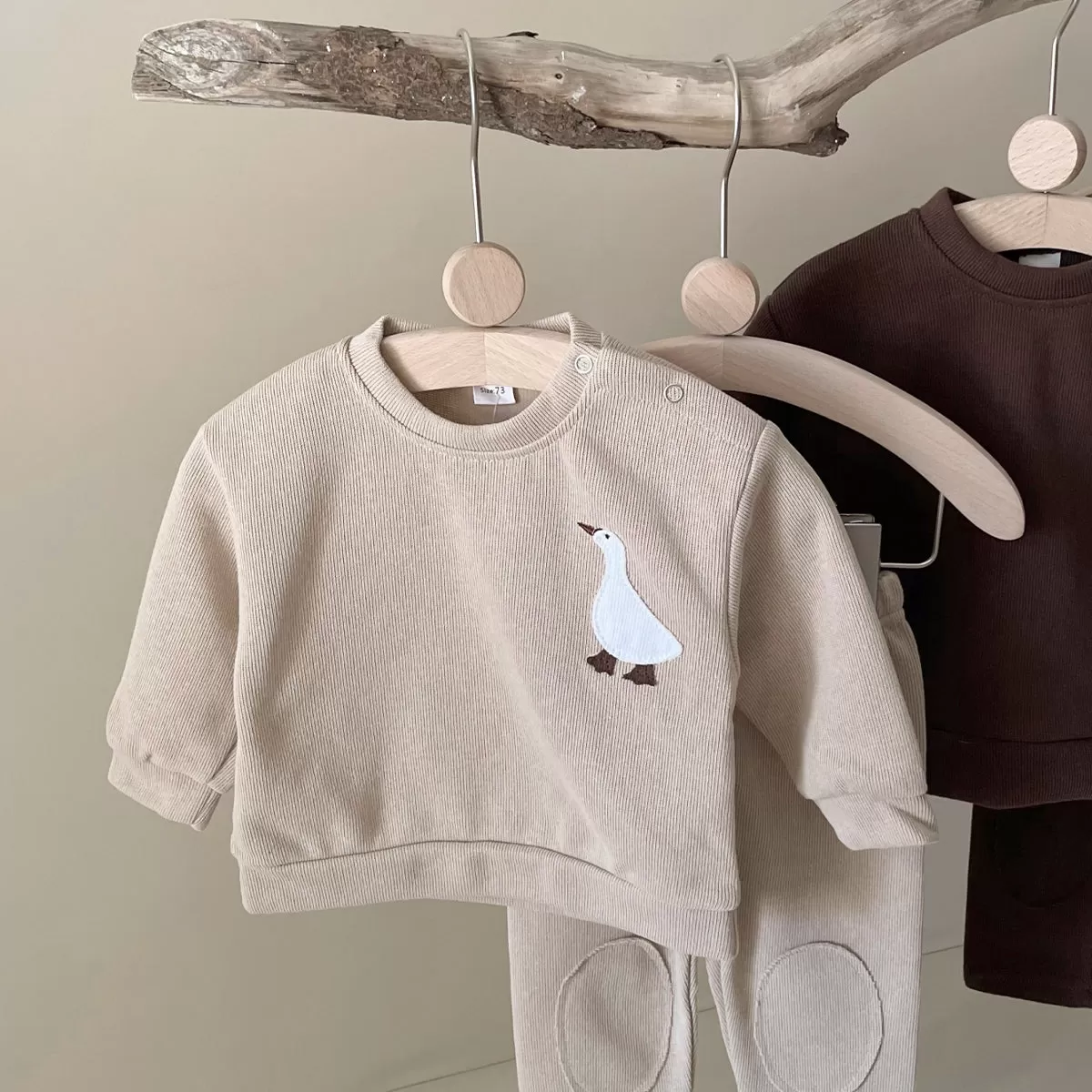 Bear & Goose Embroidered Set