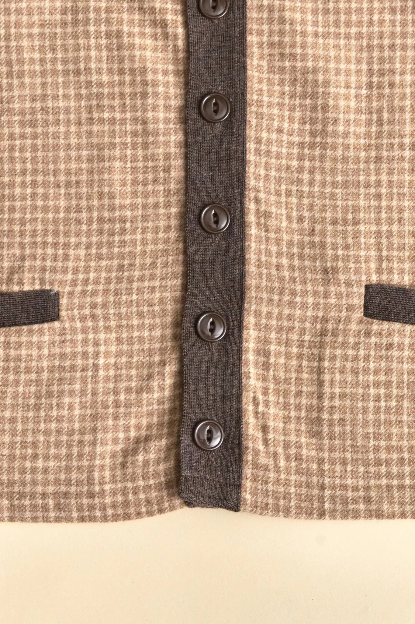 Belafonte Ragtime Panel Cardigan - Smoky Brown