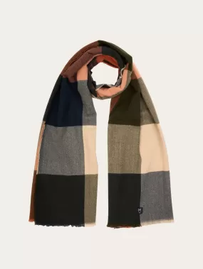 Big check scarf - Autumn Leaf