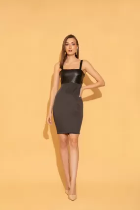 Black and Grey Bodycon Dress