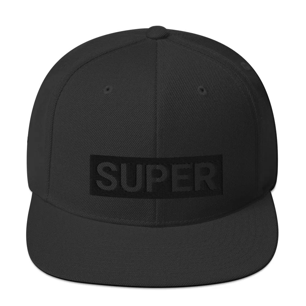 Black Logo Snapback Hat