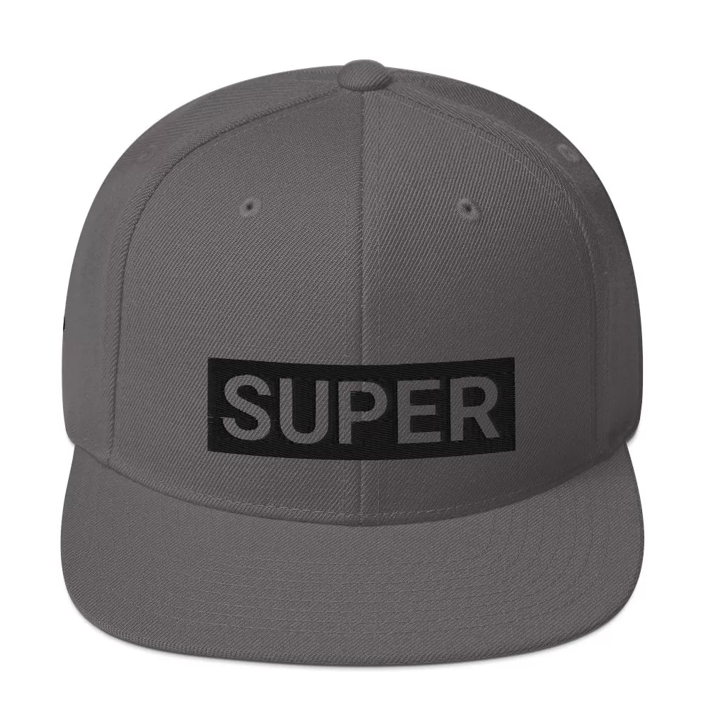 Black Logo Snapback Hat