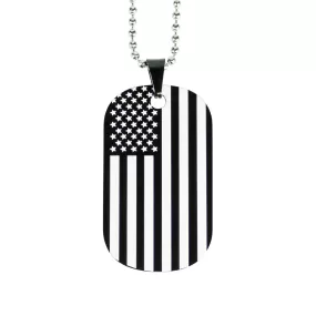 Black Series Patriotic Dog Tag / Bag Tag