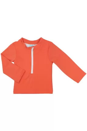 Boys Coral Rashguard Swim Shirt