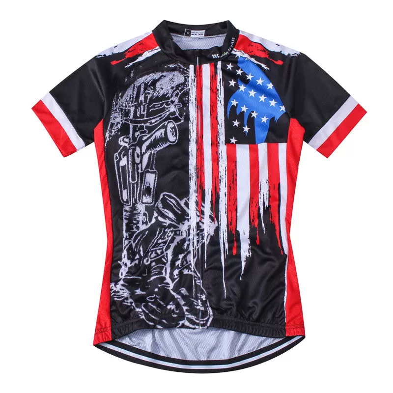 Breathable Cycling Jersey Racing Sport USA Bicycle Cycling Clothing