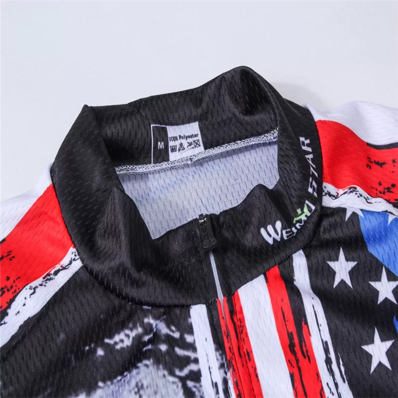 Breathable Cycling Jersey Racing Sport USA Bicycle Cycling Clothing