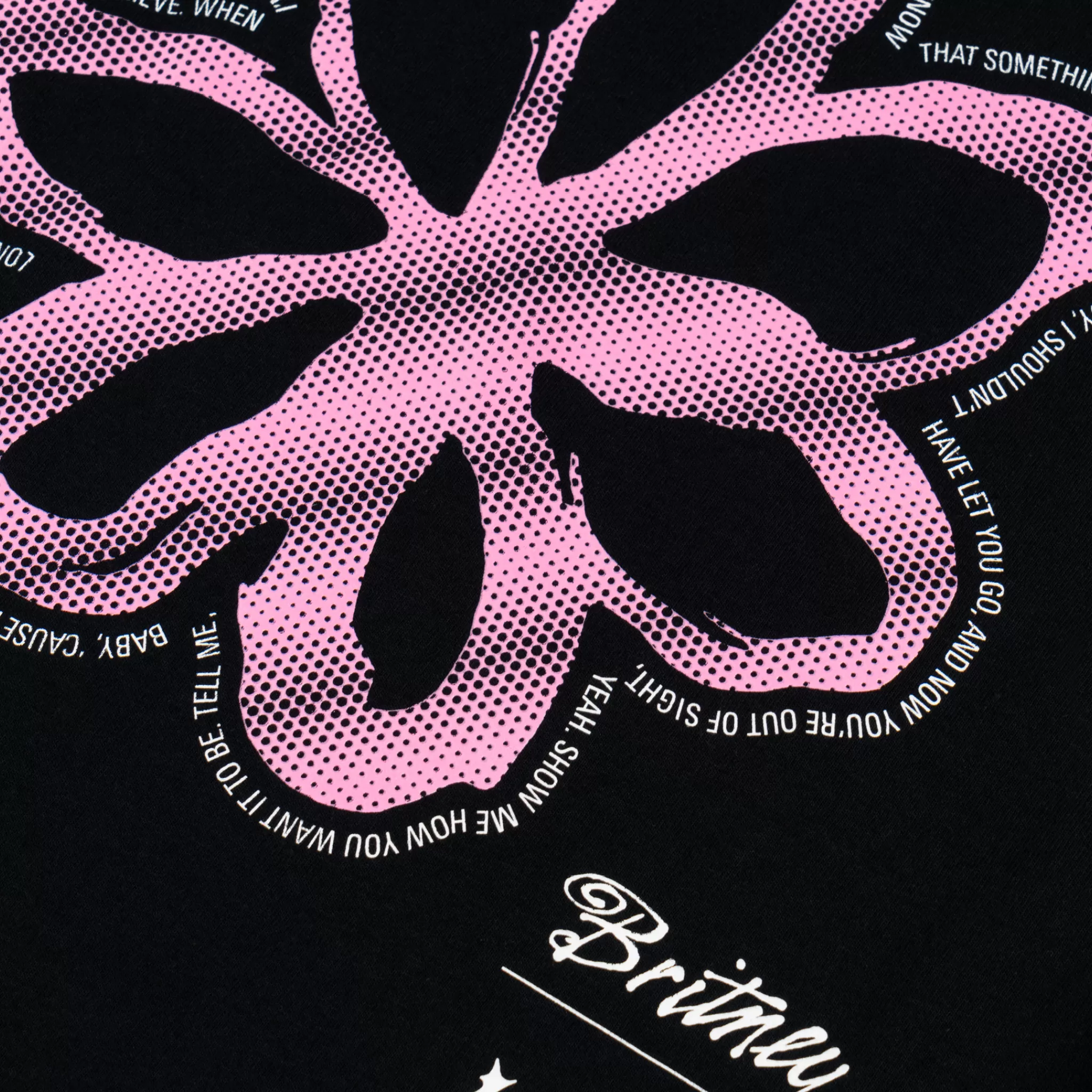 Britney Spears X Welcome - Flower tee - Black