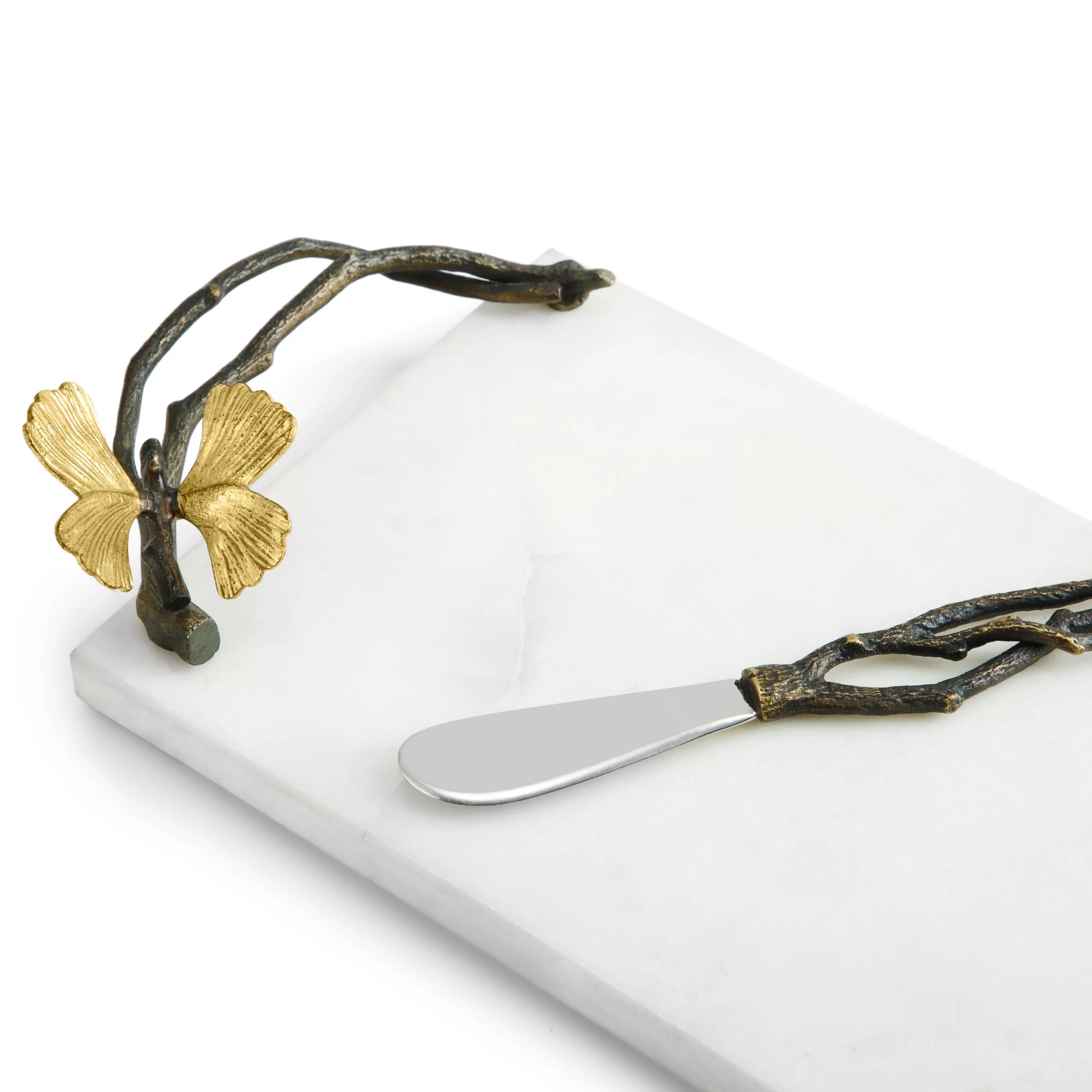 Butterfly Ginkgo Small Cheese Board with Knife