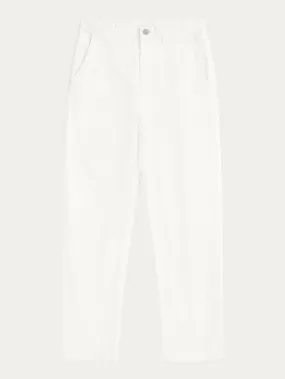 CALLA tapered canvas pant - Star White