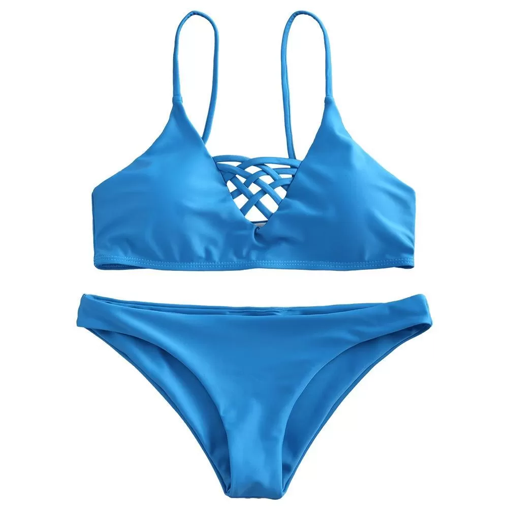 Cami Lace Up Womens Bikini