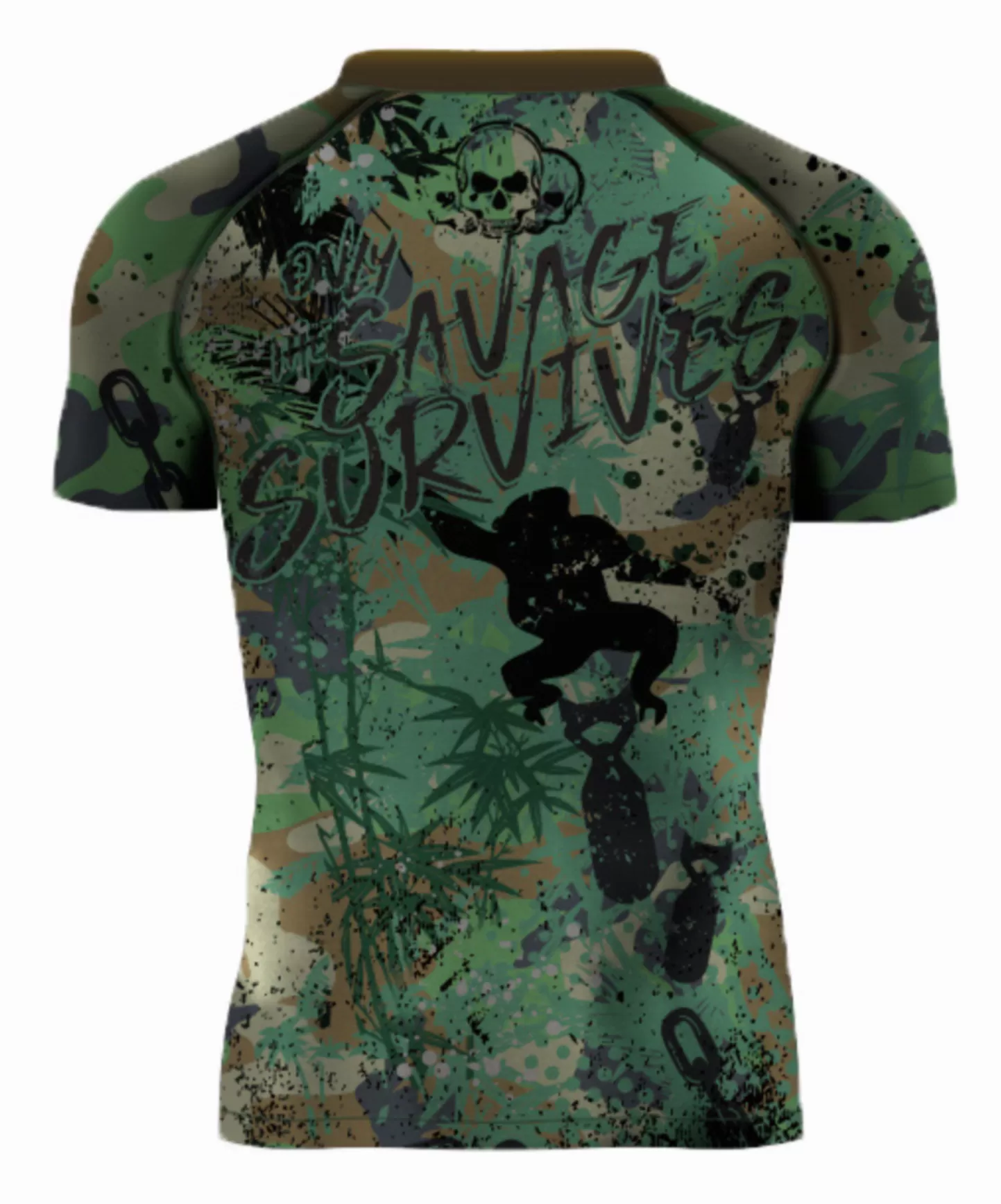 Camo Monkey Short Rash Guard And Shorts Package Presale items Shipping To Start December 5th