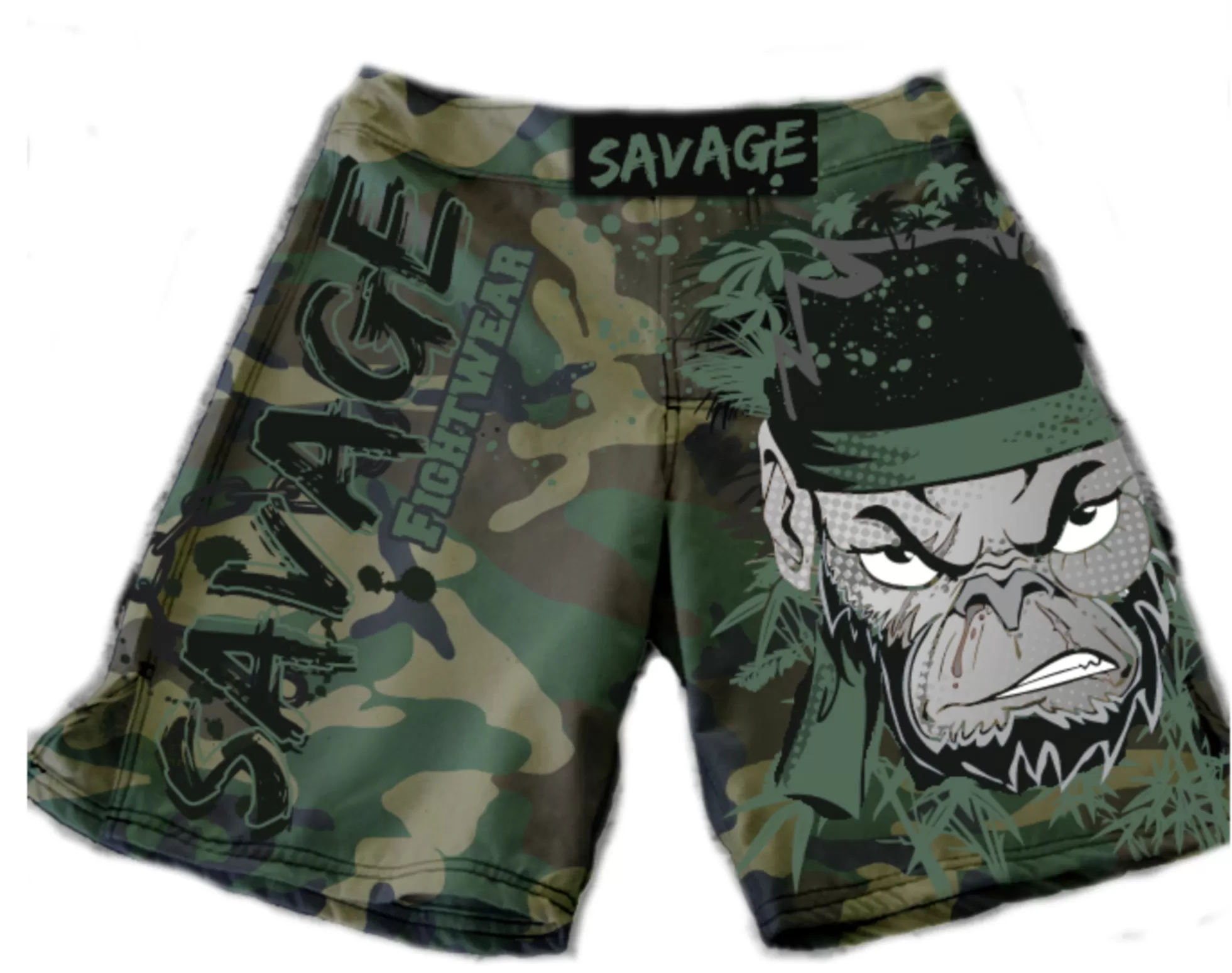 Camo Monkey Short Rash Guard And Shorts Package Presale items Shipping To Start December 5th