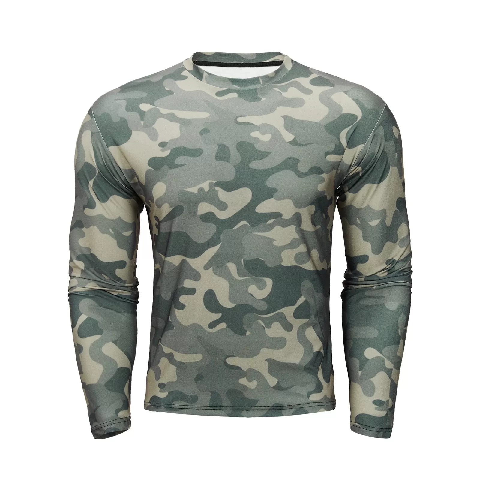 CAMO PRINTED QUICK-DRY LONG SLEEVE T-SHIRT