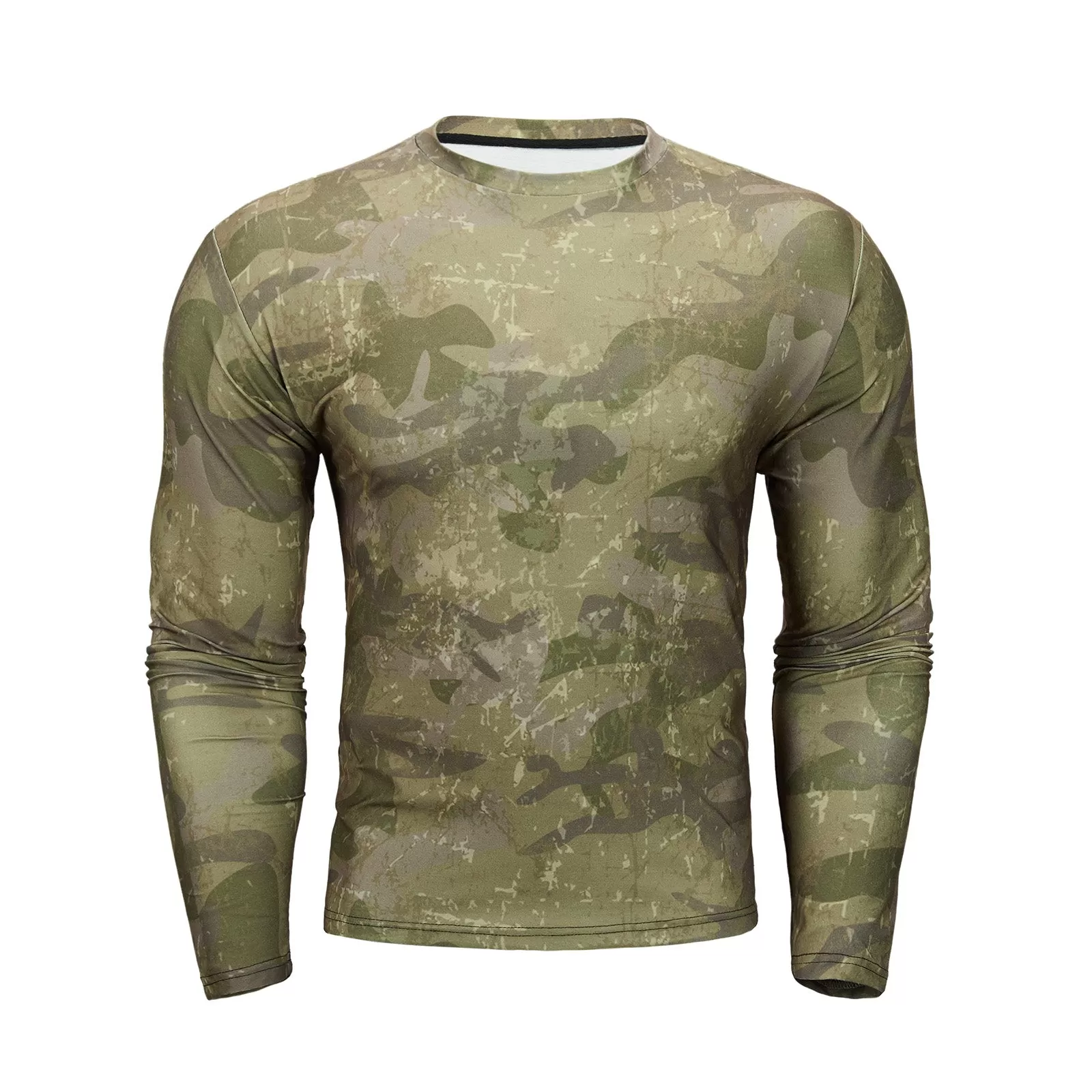 CAMO PRINTED QUICK-DRY LONG SLEEVE T-SHIRT