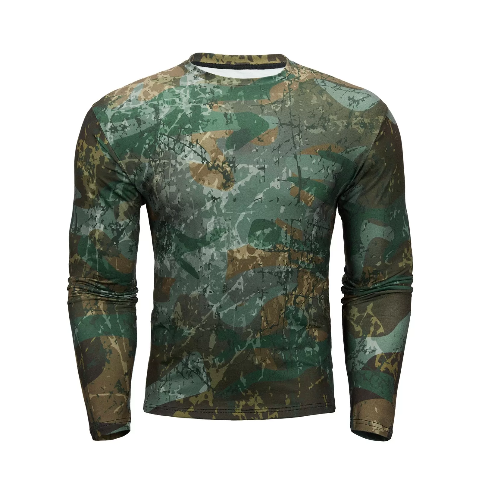 CAMO PRINTED QUICK-DRY LONG SLEEVE T-SHIRT