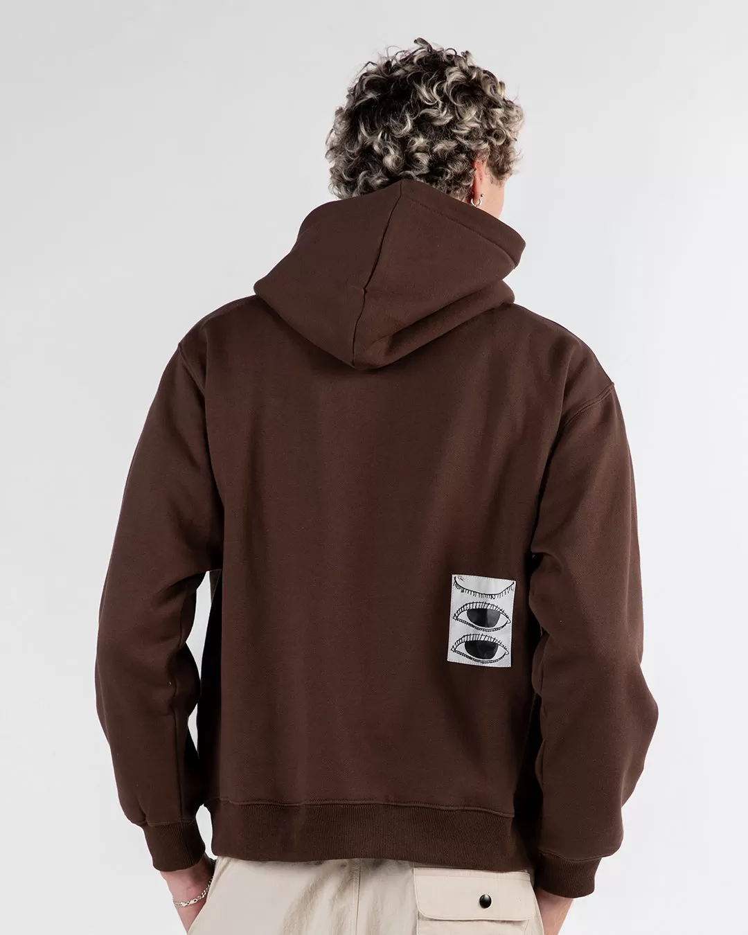 Candice - Illusions Hooded Sweater - Brown