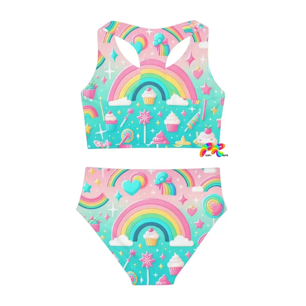 Candy Dreams Girls Two Piece Swimsuit