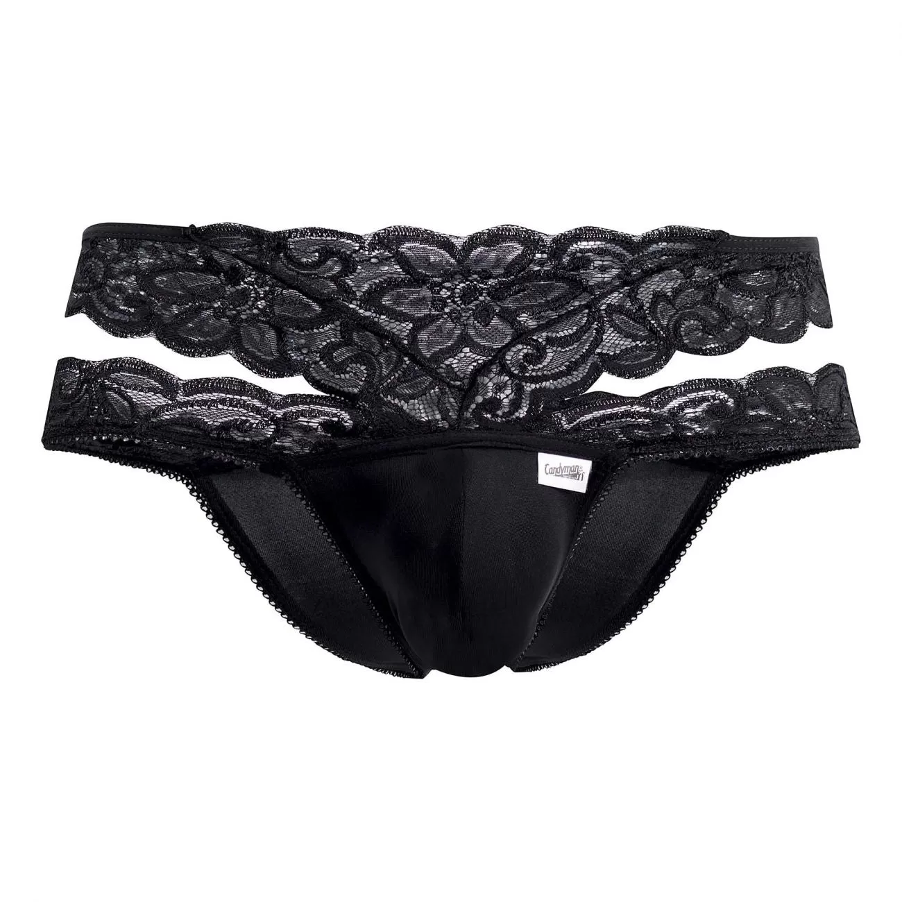 CandyMan 99487 Lace Double Bikini Color Black