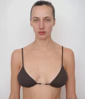 CAROLINA BIKINI TOP- BROWN