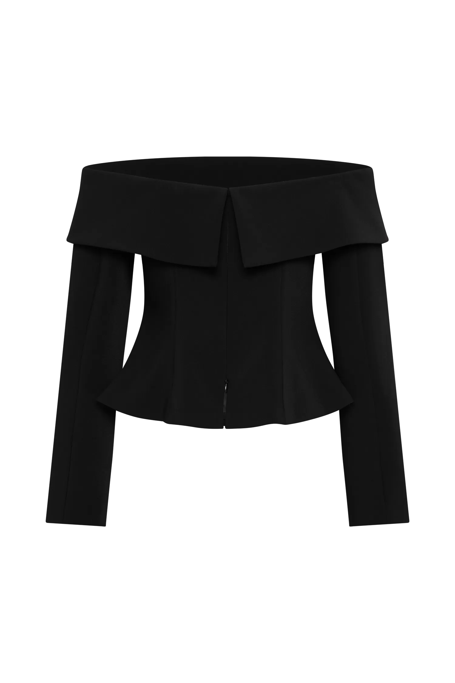 Celene Off Shoulder Jacket - Black