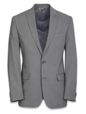 Classic Fit Essential Wool Peak Lapel Side Vents Suit Jacket