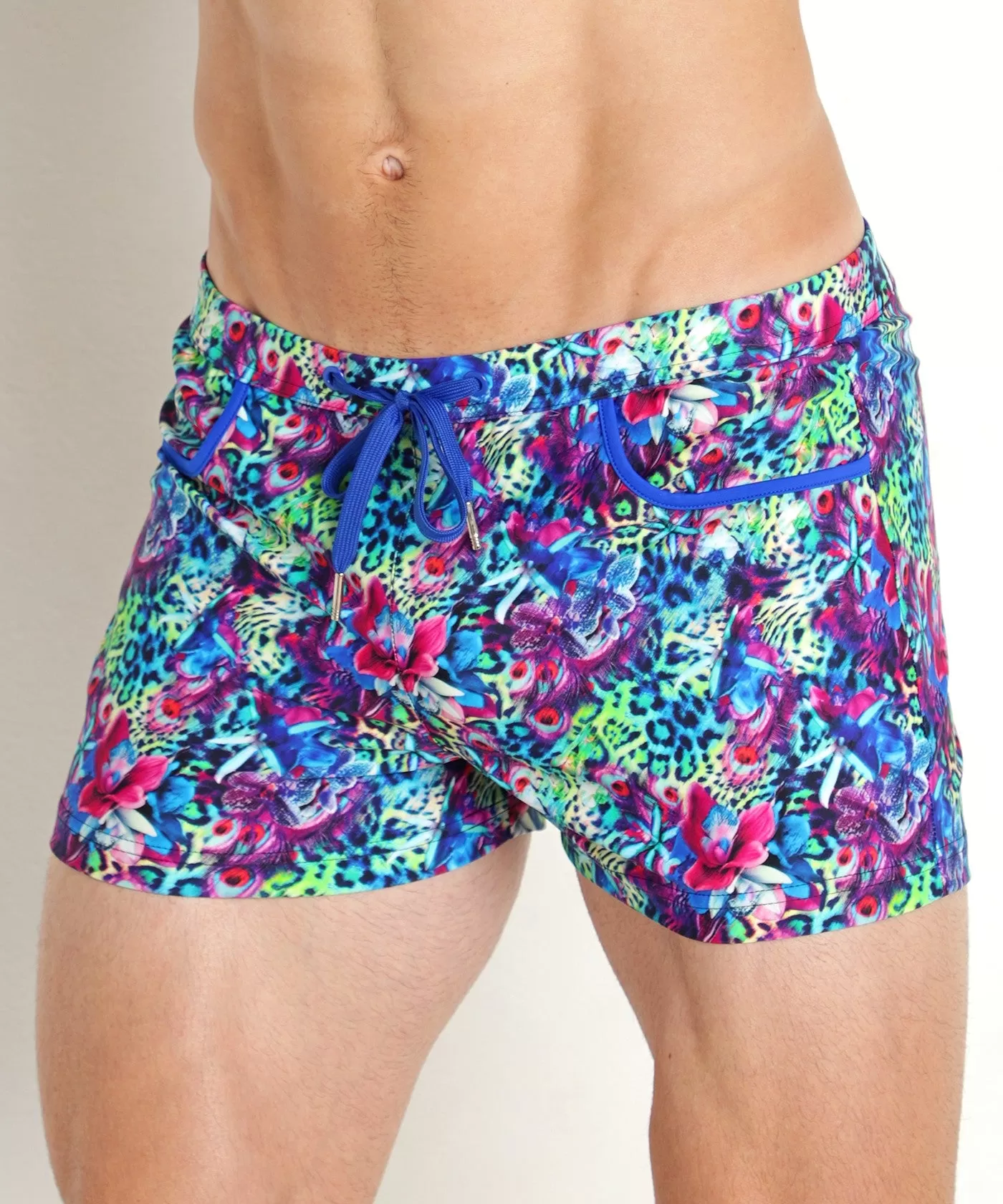 Coast Swim Shorts (Purple Floral)