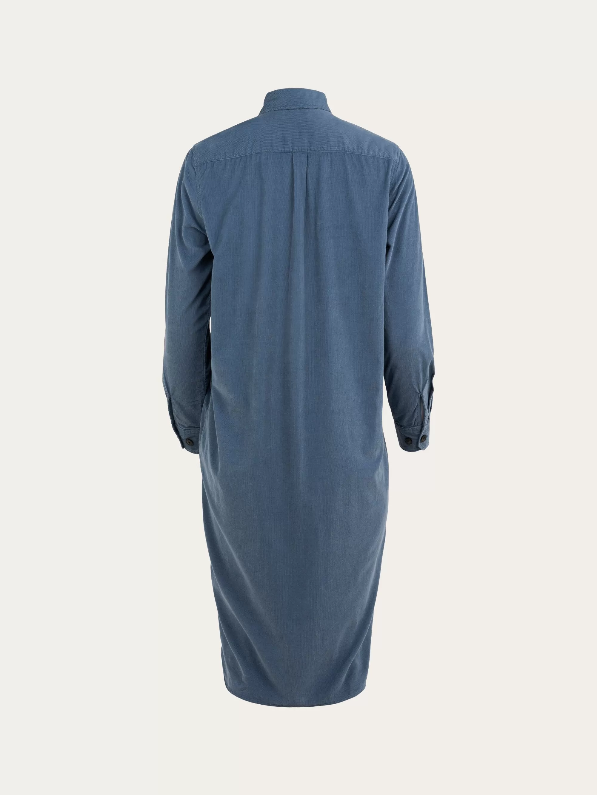 Corduroy shirt dress - China Blue