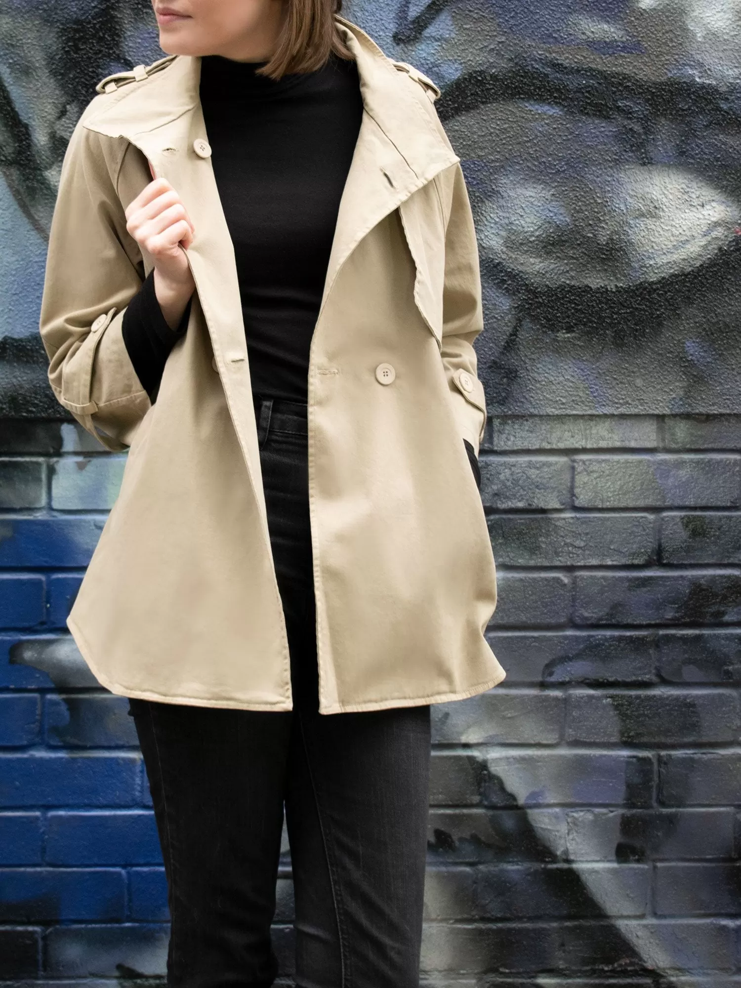 Cotton-Gaberdine Trench Coat