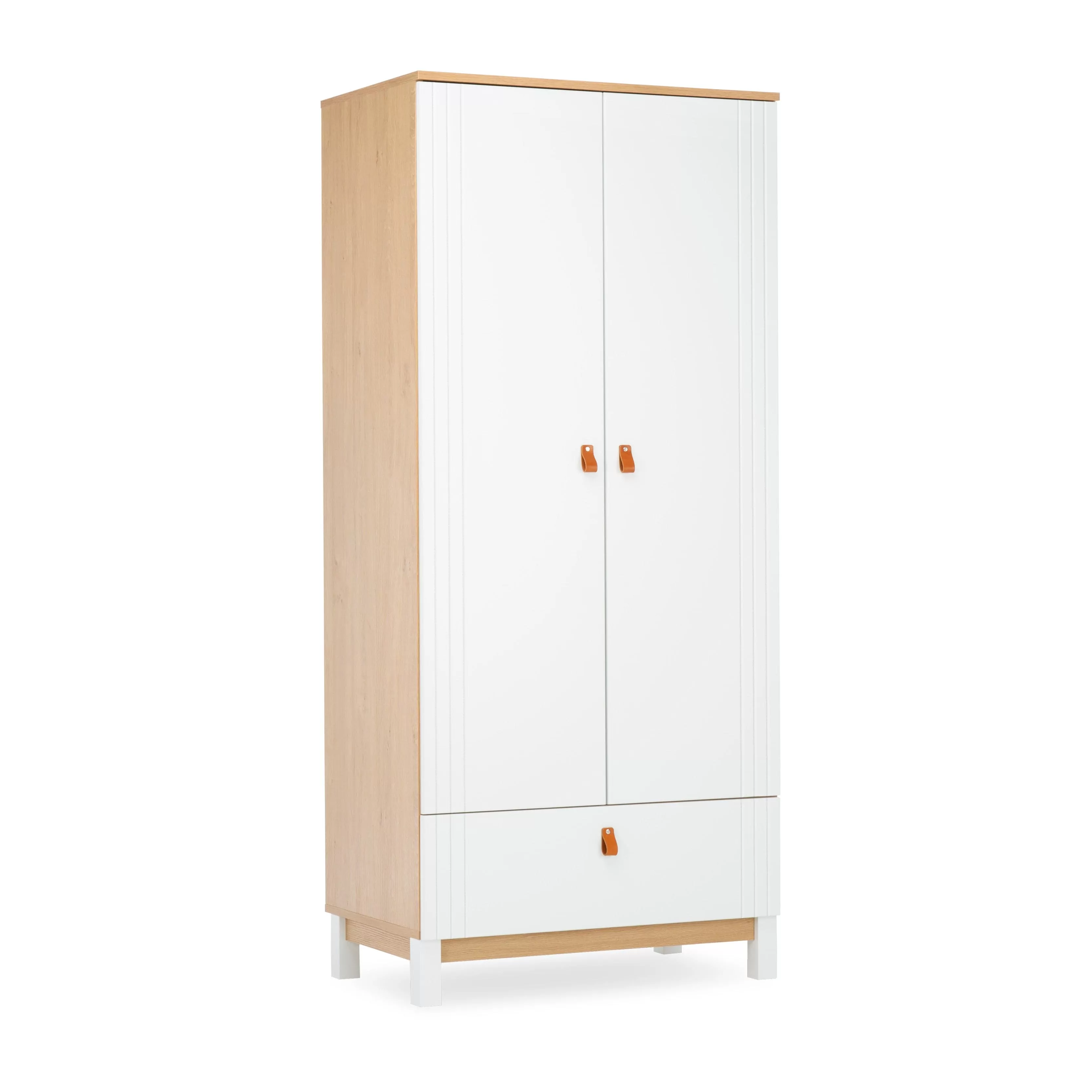 Cuddleco Rafi Wardrobe - Oak/White