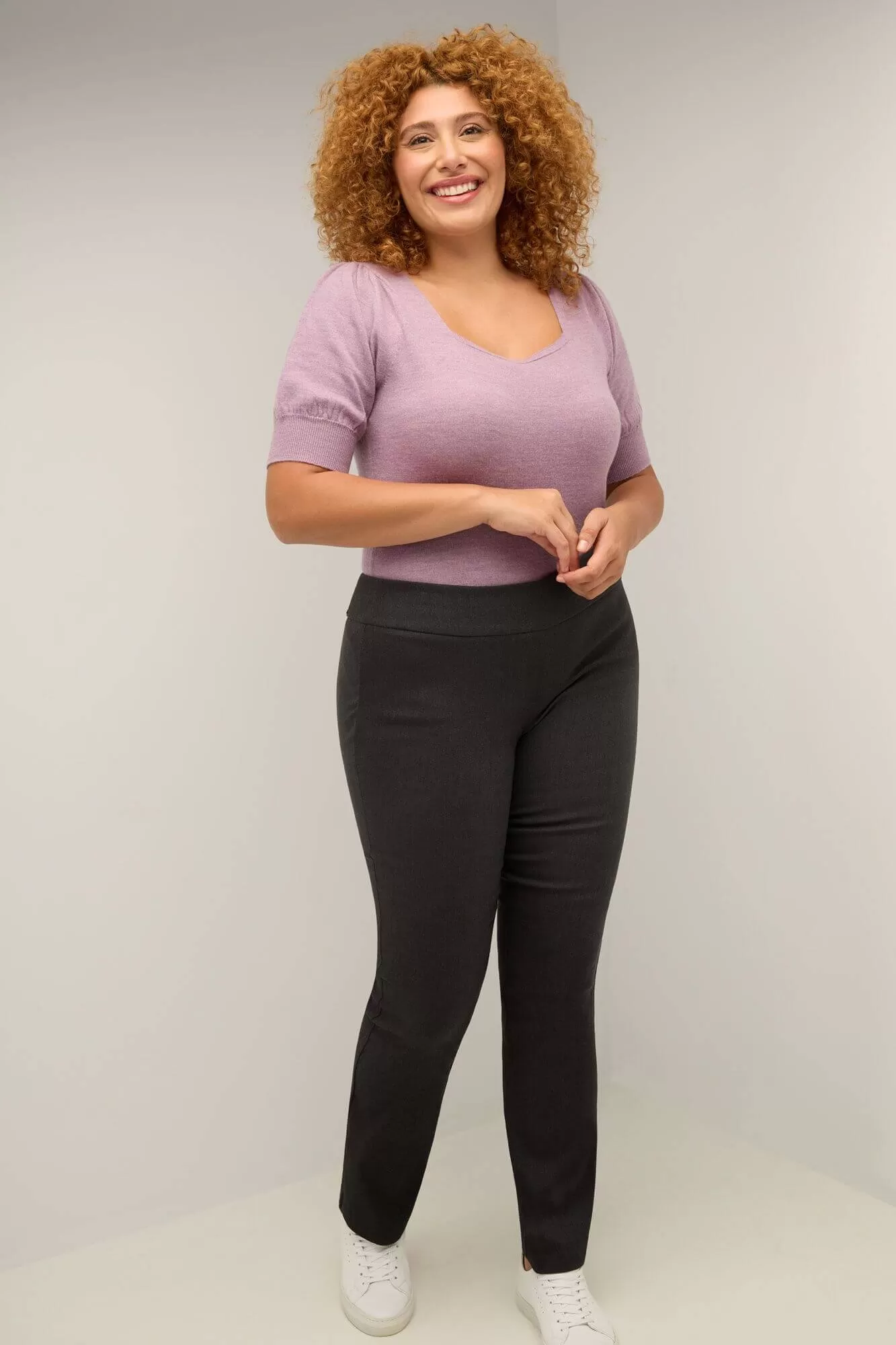 Curvy Tummy Control Straight Leg Pants