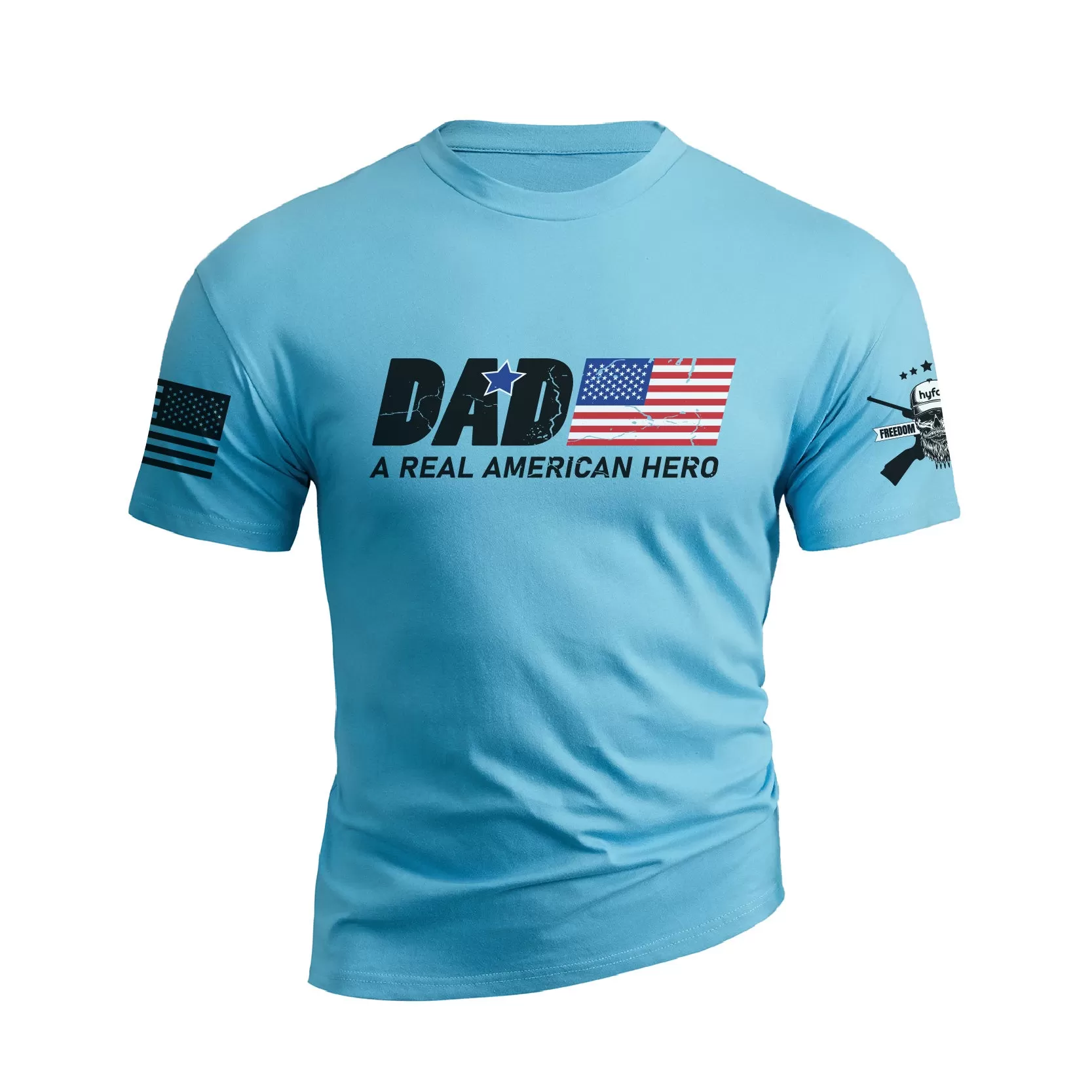 DAD A REAL AMERICAN HERO GRAPHIC TEE