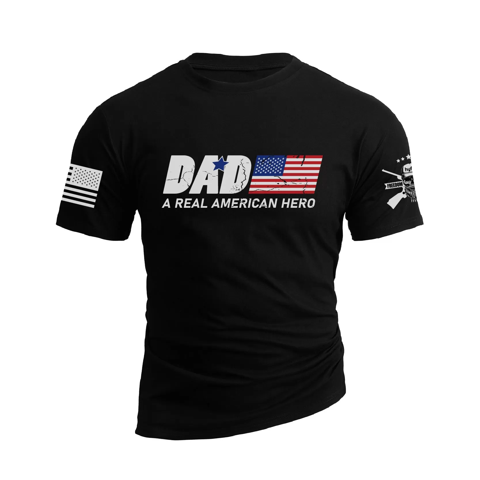 DAD A REAL AMERICAN HERO GRAPHIC TEE