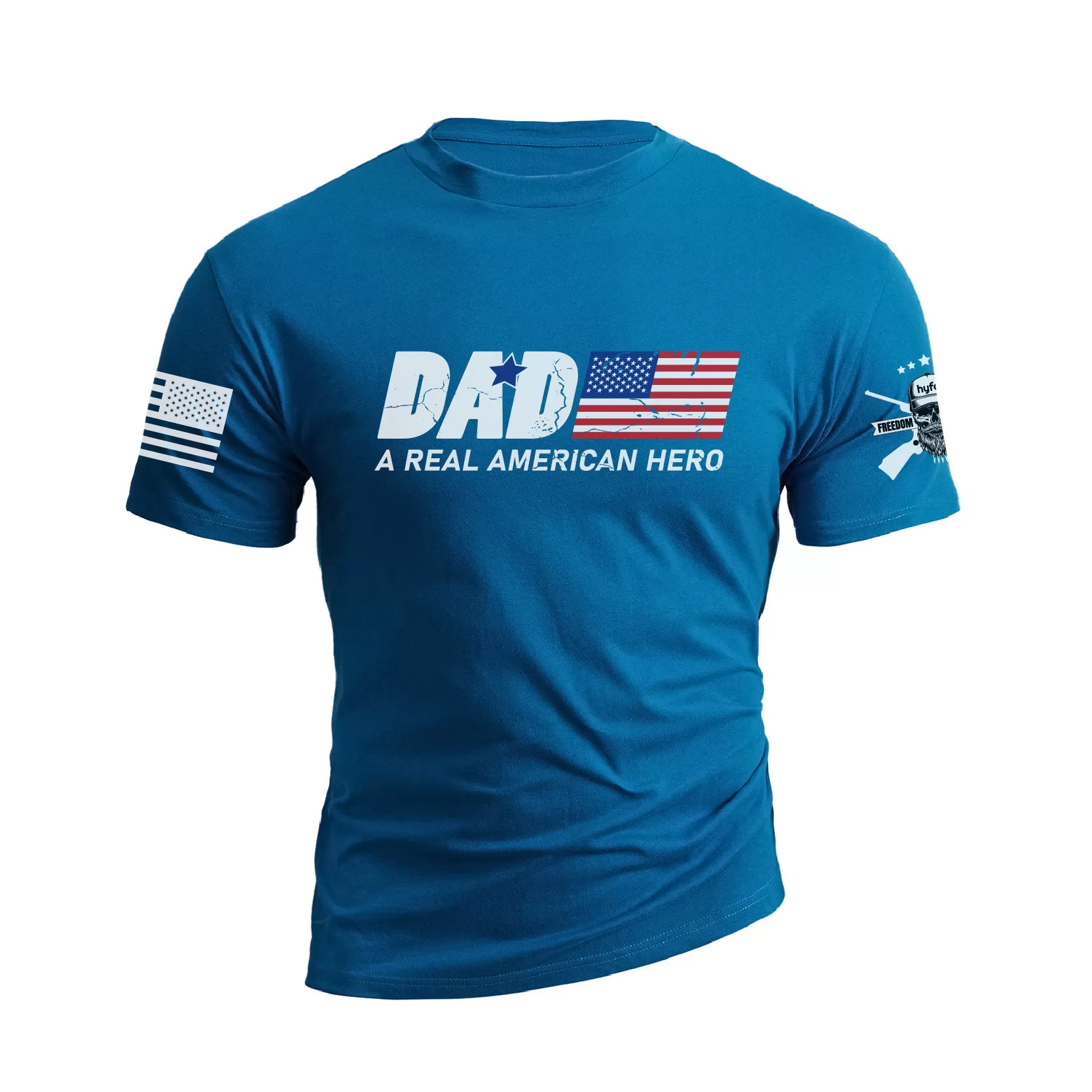 DAD A REAL AMERICAN HERO GRAPHIC TEE