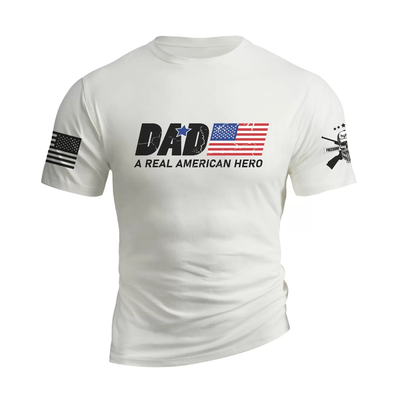 DAD A REAL AMERICAN HERO GRAPHIC TEE