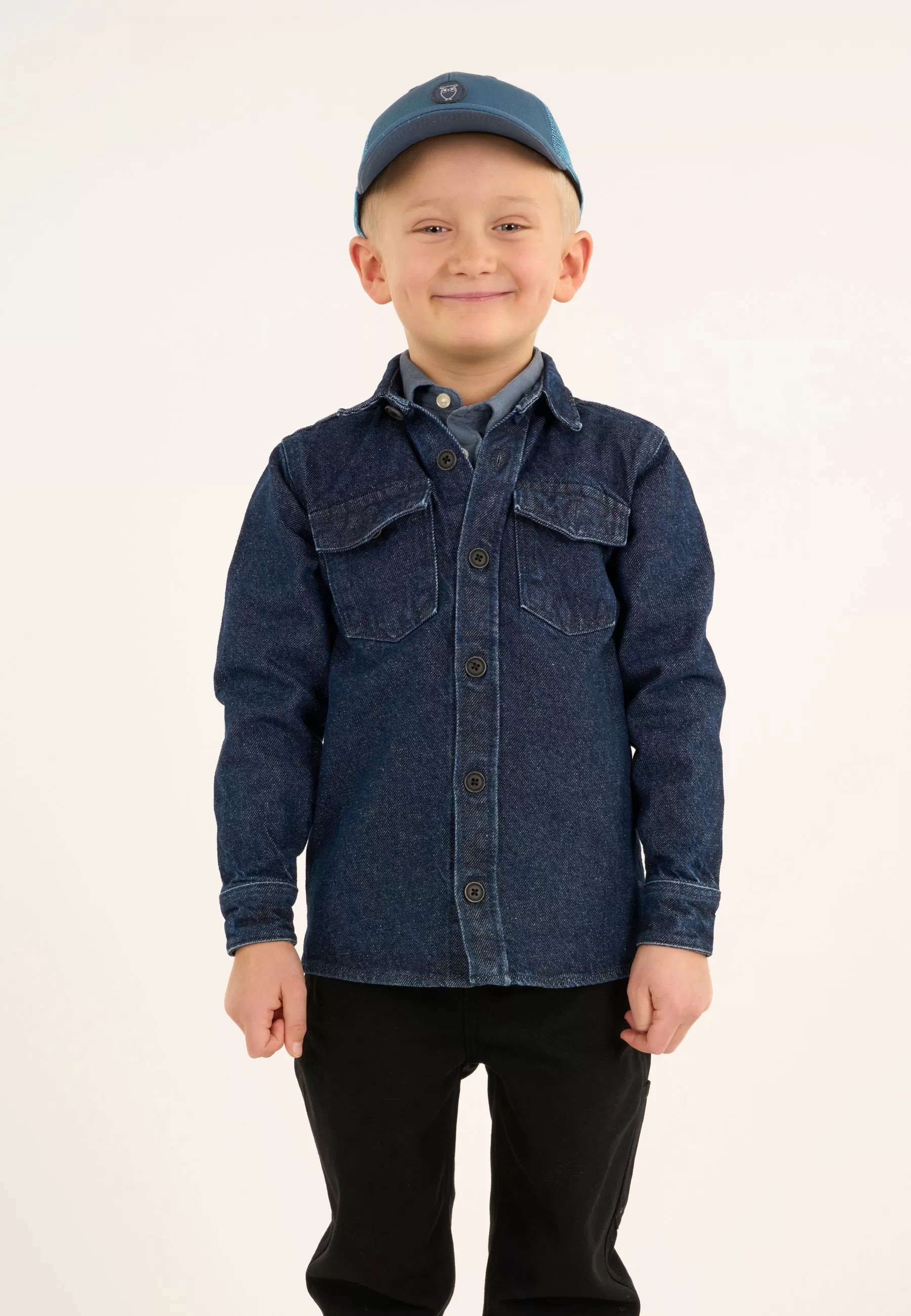 Denim overshirt REBORN™ - Classic indigo