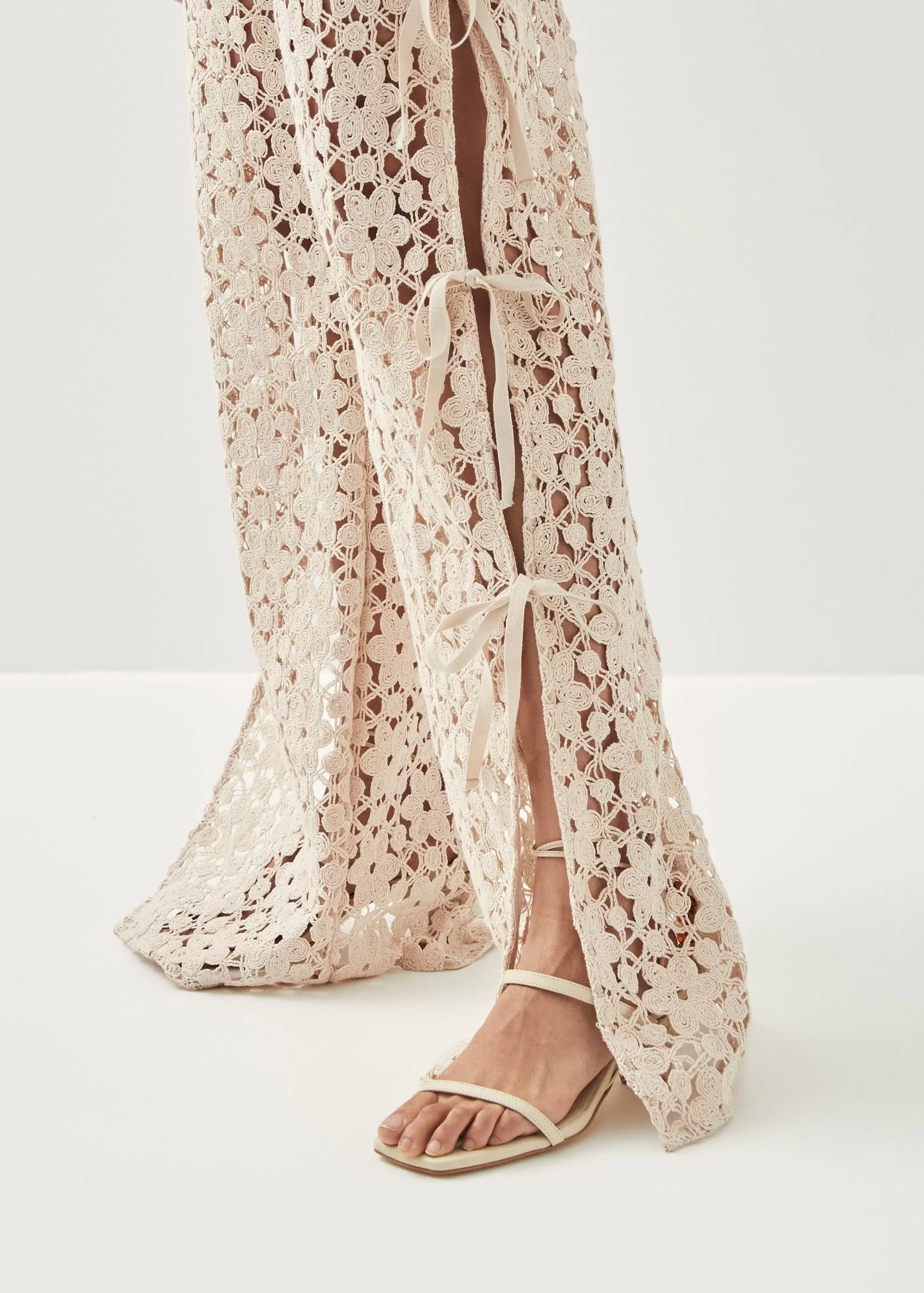 Dibun Lace Cream Trousers