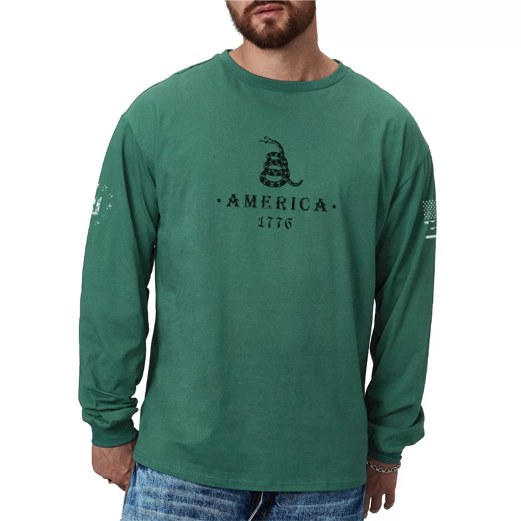 DON'T TREAD ON ME GRAPHIC LONG SLEEVE T-SHIRT