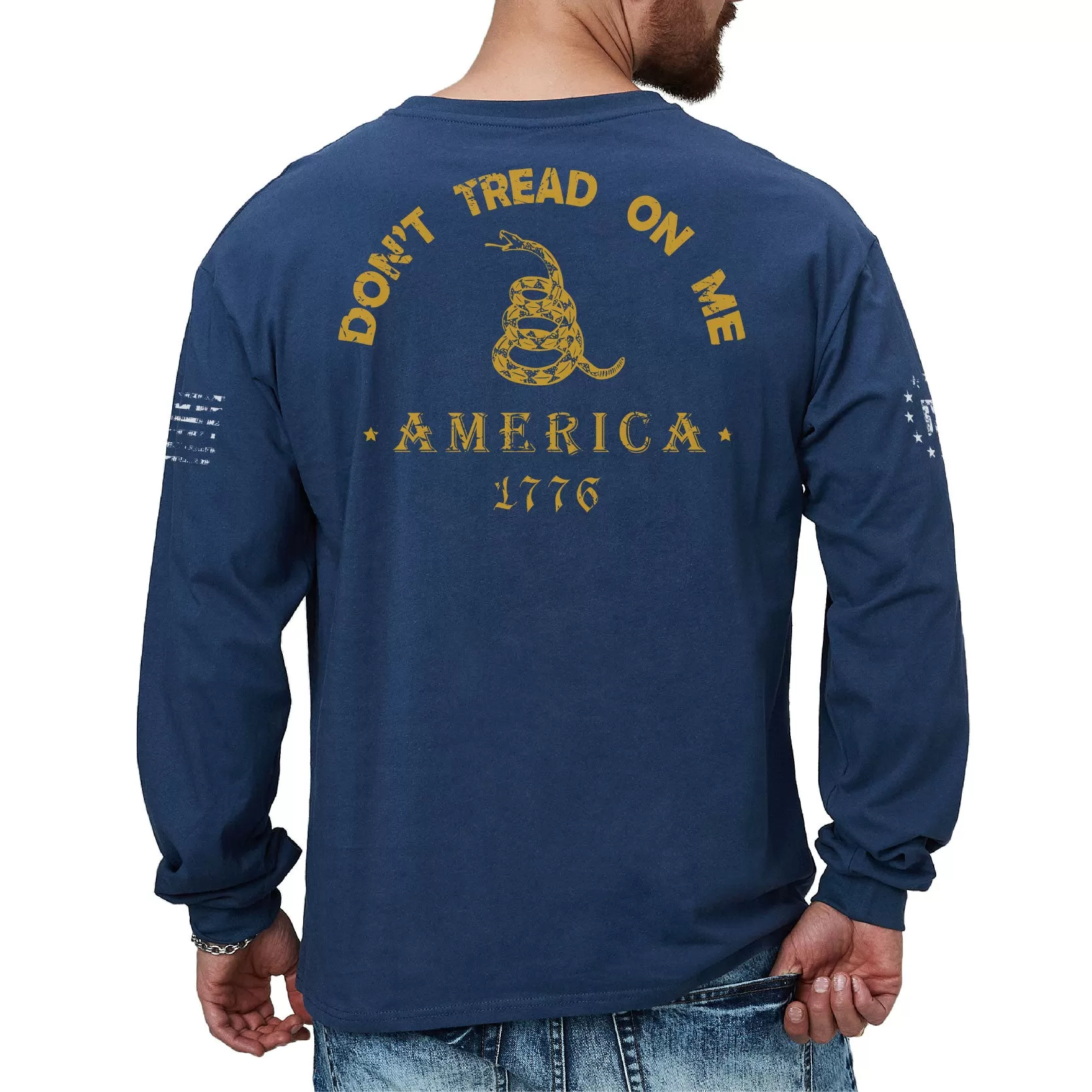 DON'T TREAD ON ME GRAPHIC LONG SLEEVE T-SHIRT