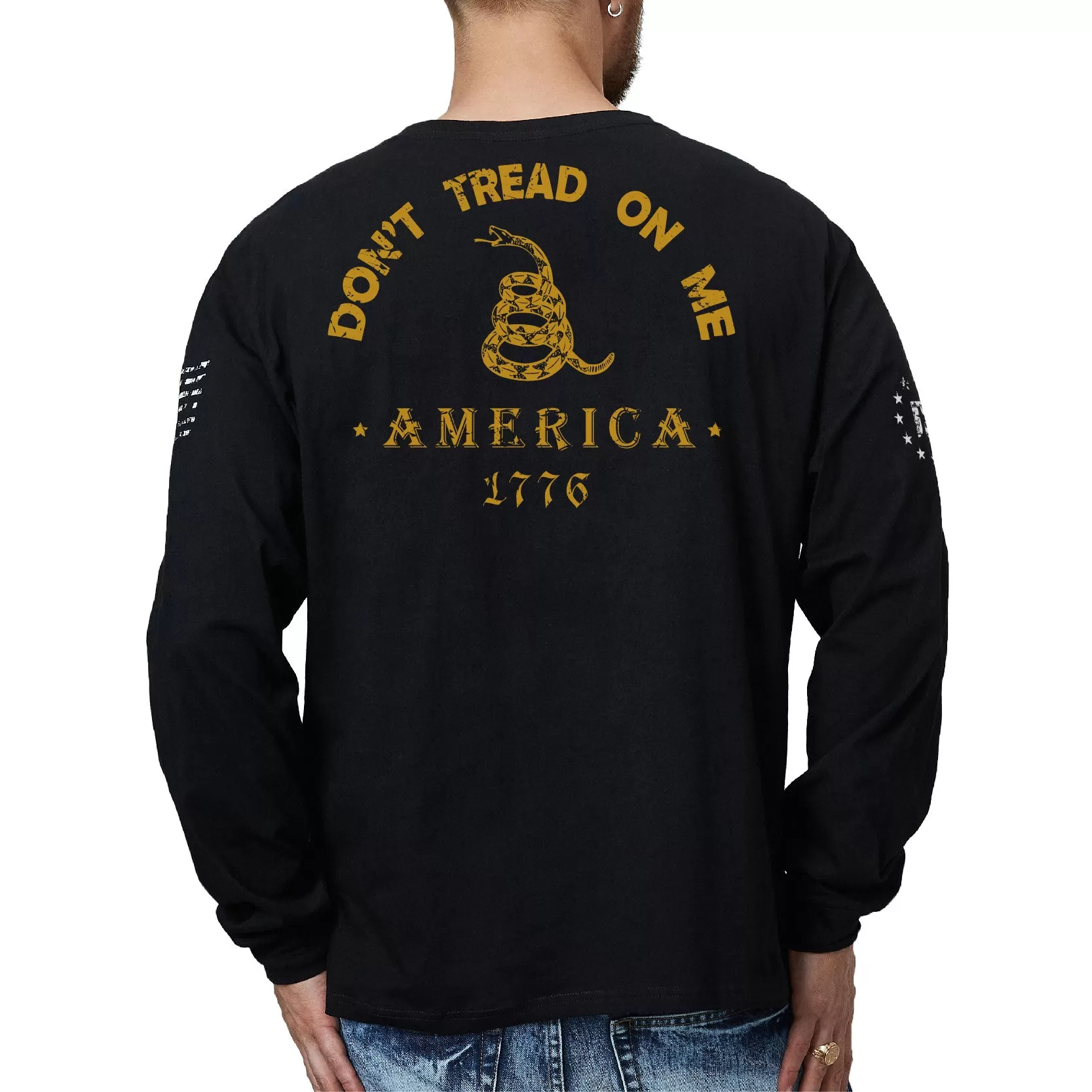 DON'T TREAD ON ME GRAPHIC LONG SLEEVE T-SHIRT