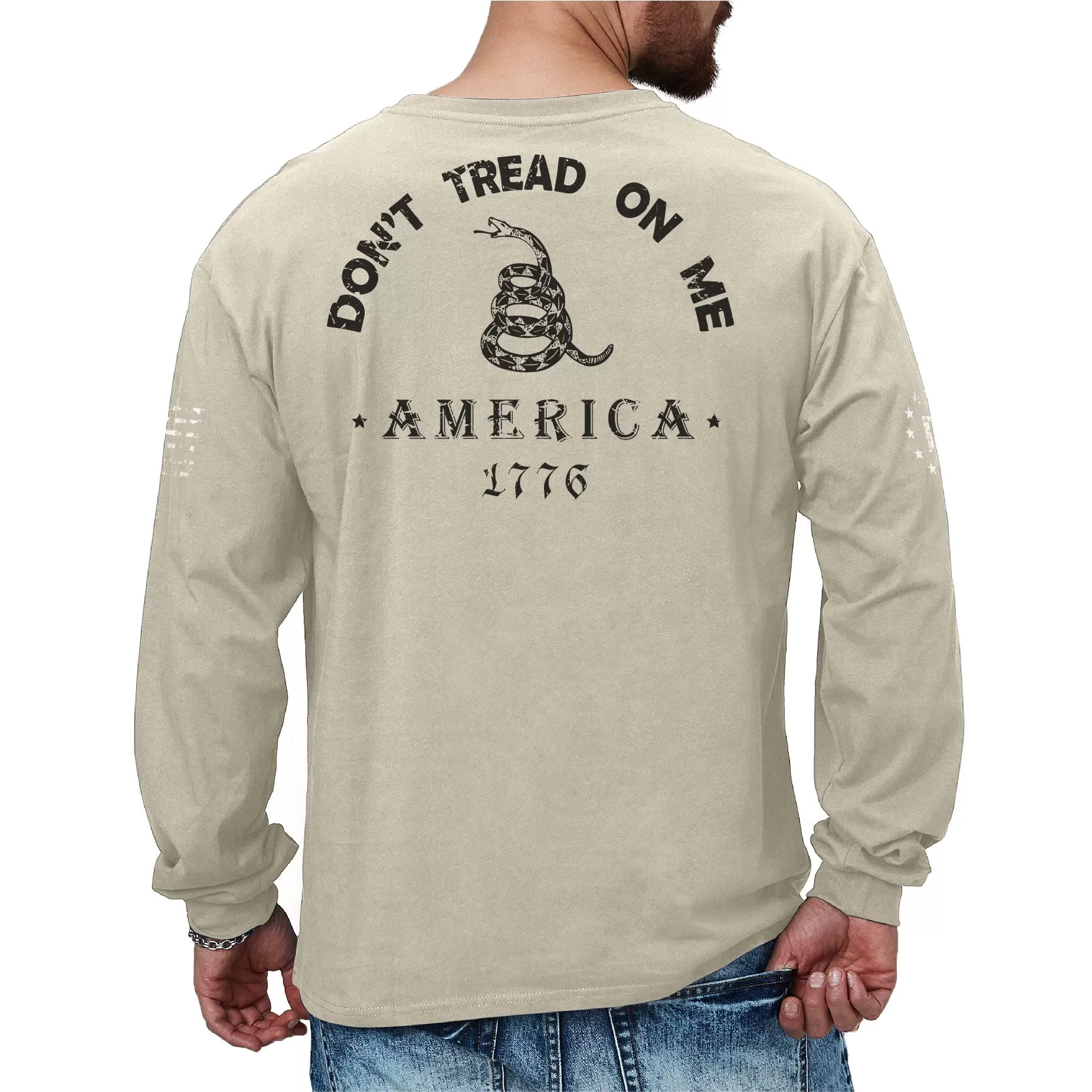 DON'T TREAD ON ME GRAPHIC LONG SLEEVE T-SHIRT