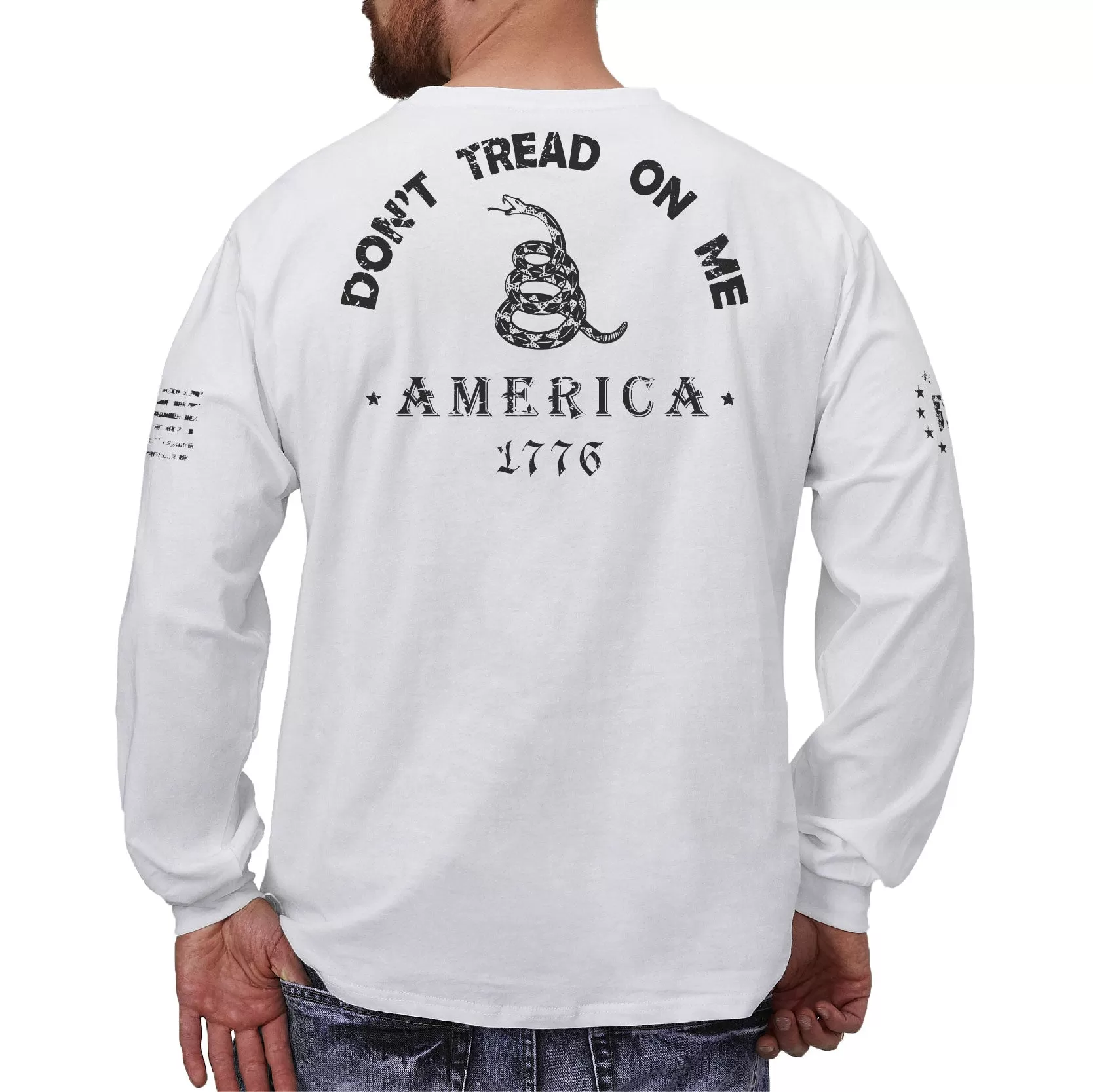 DON'T TREAD ON ME GRAPHIC LONG SLEEVE T-SHIRT