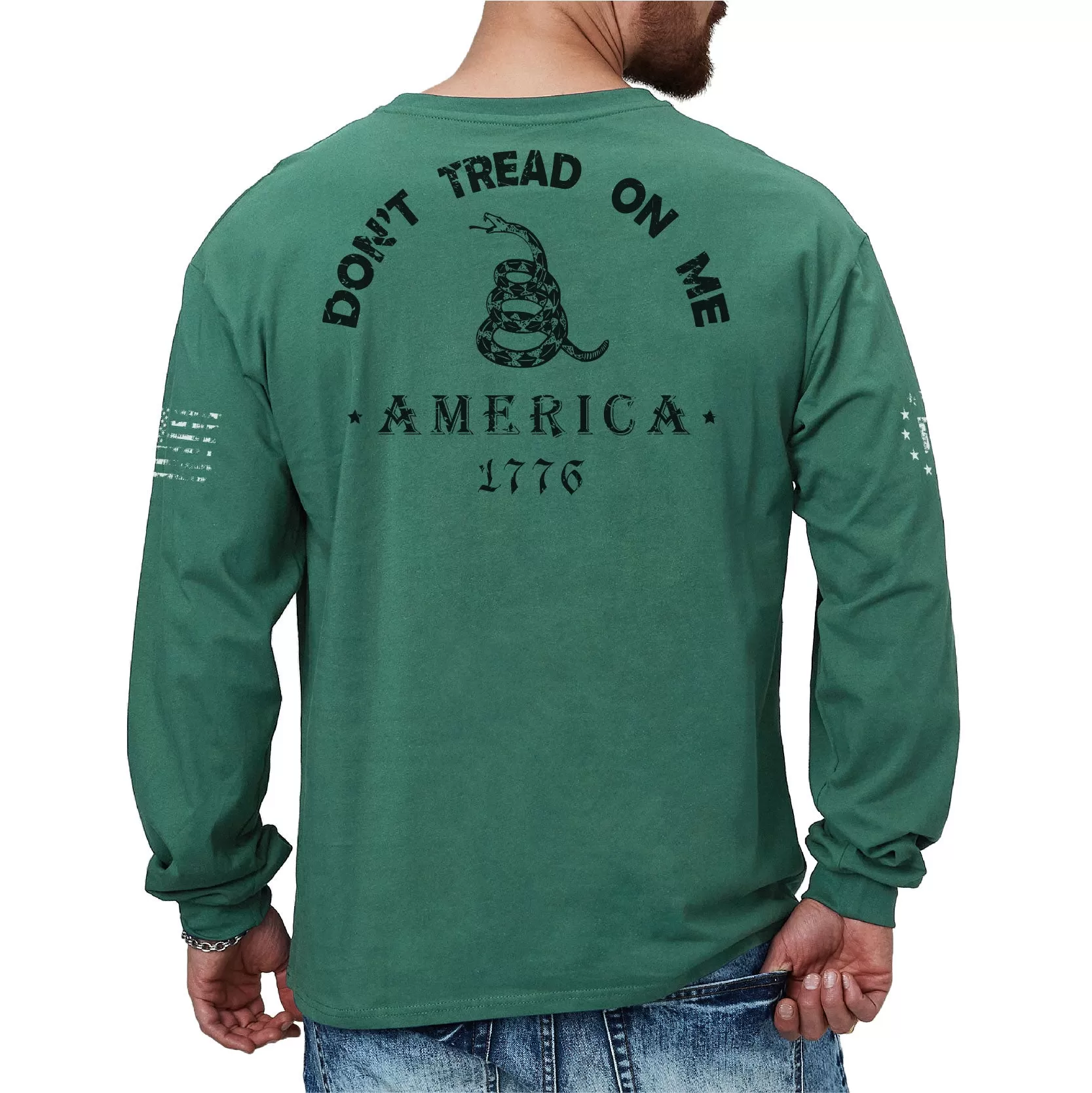 DON'T TREAD ON ME GRAPHIC LONG SLEEVE T-SHIRT